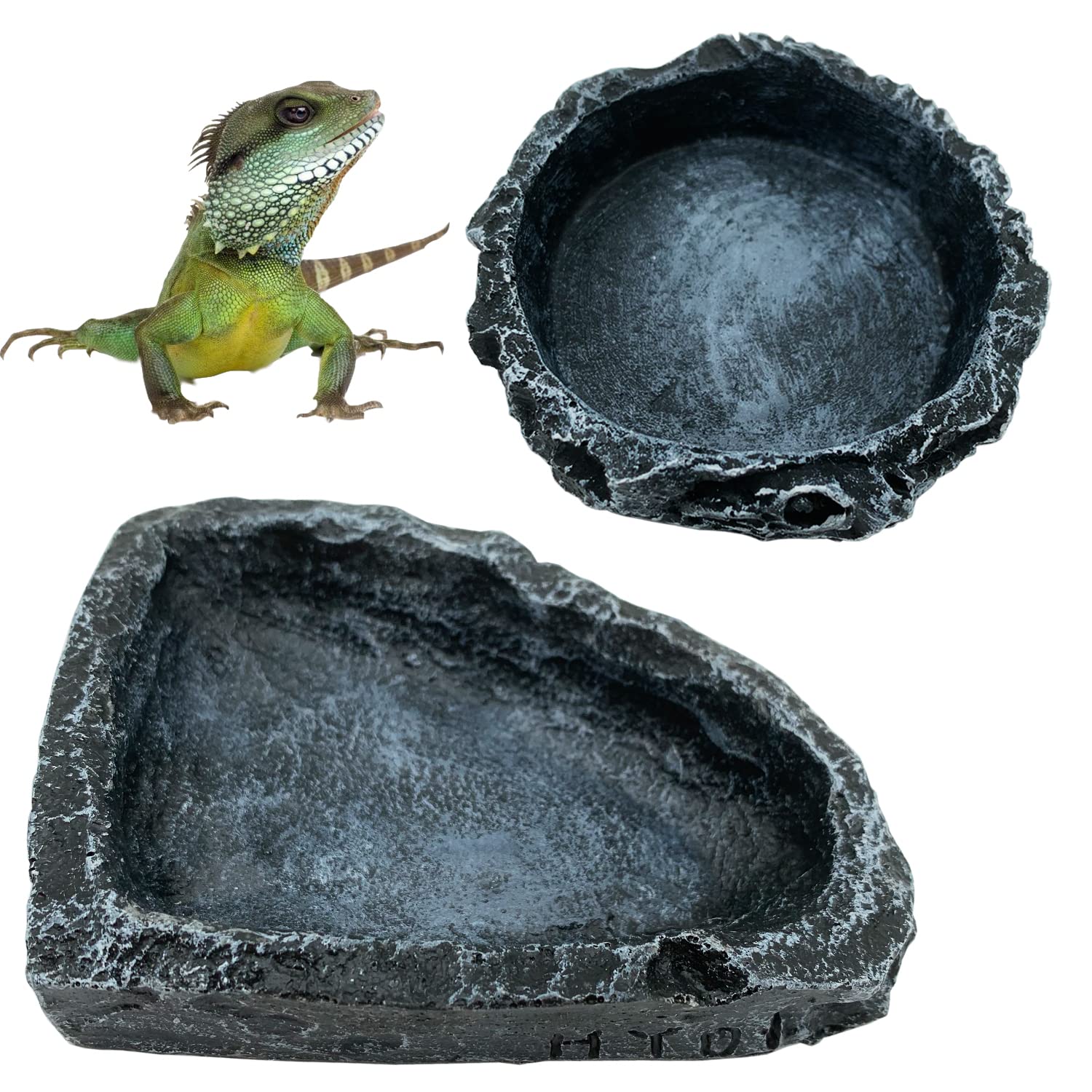 1/2 Pack Reptile Feeding Dish  - Water Dish Reptile recension och pris