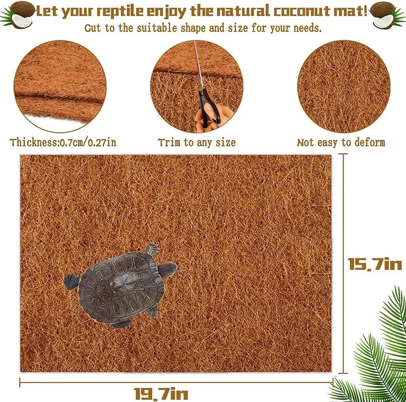 Reptile Carpet Natural Coconut - Substrate Coconut Fiber recension och pris
