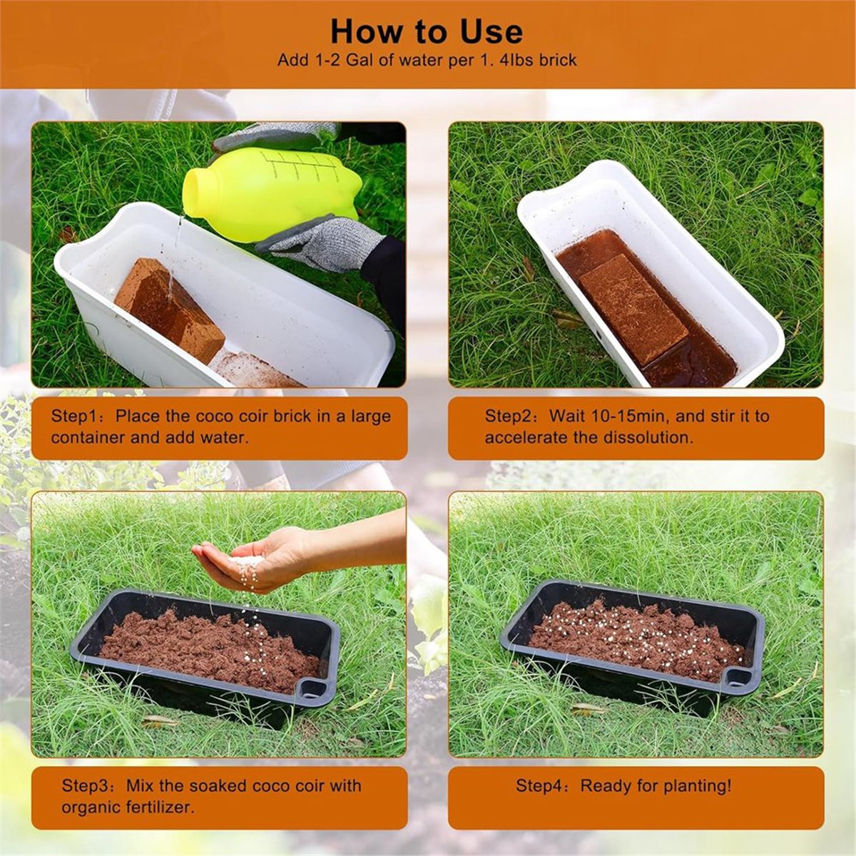 HITL 3 Pack Bricks, for Plants - Substrate Coconut Fiber recension och pris