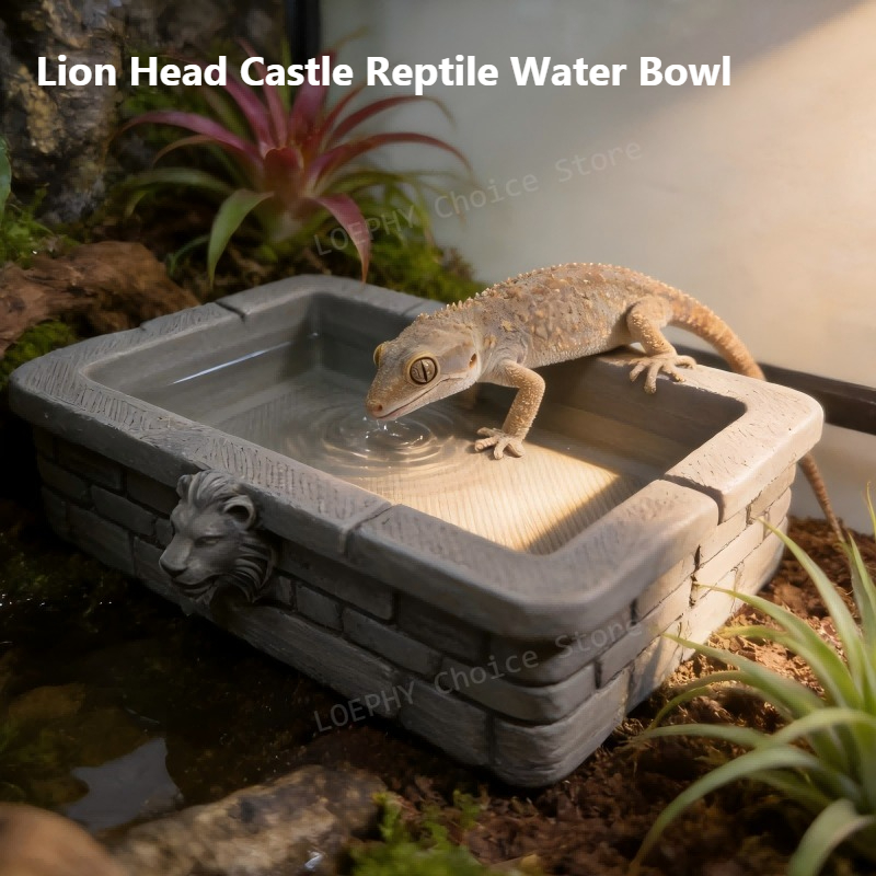 Castle Reptile Water Bowl Lion - Water Dish Reptile recension och pris