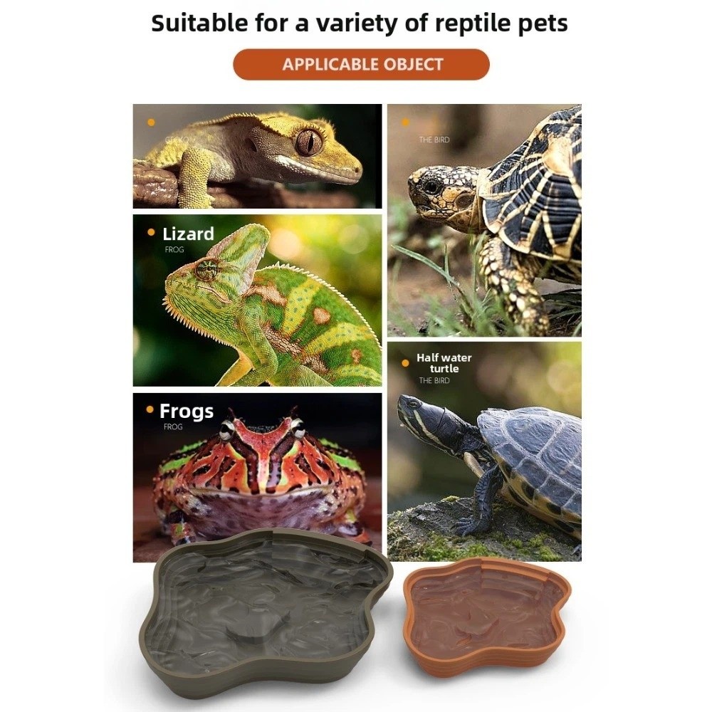 New Plastic Turtle Water Basin - Water Dish Reptile recension och pris